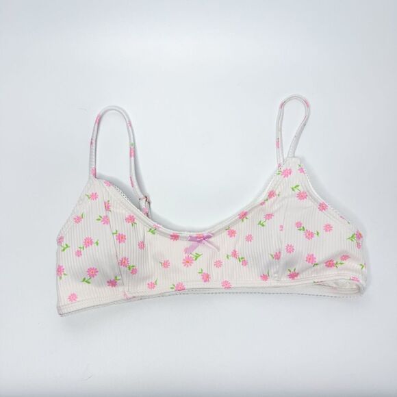 Forever 21 Women's Floral Bikini Top - Size XSmall - Picture 1 of 6